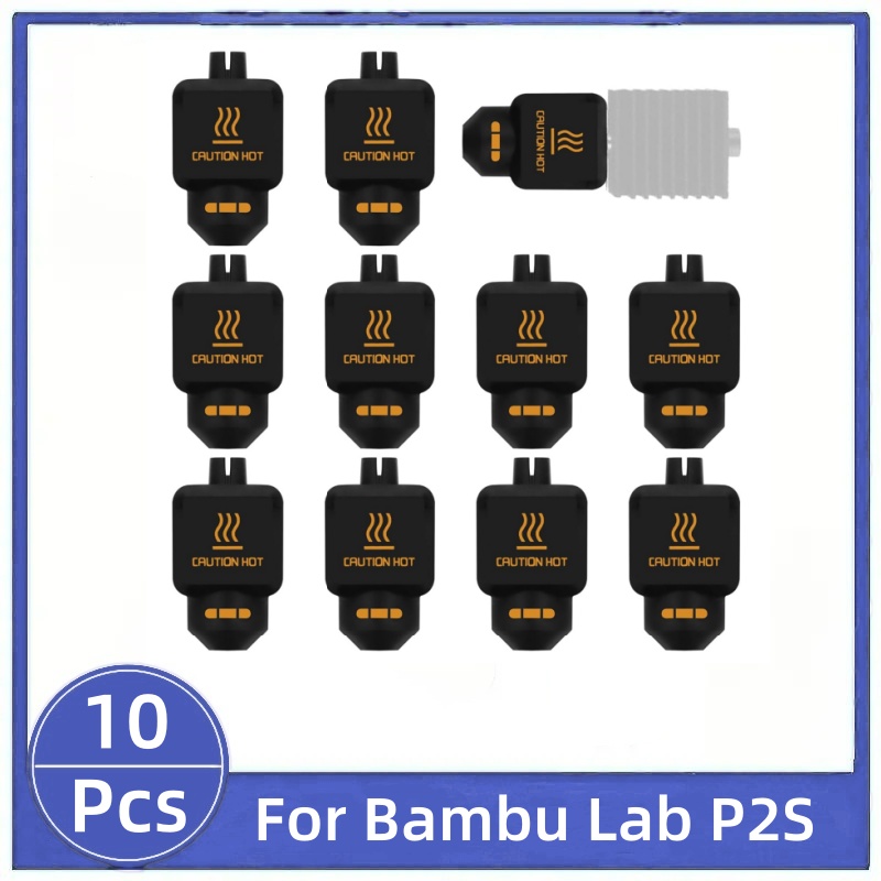 3D Printing Bambu Lab - 10 szt. Czarne silikonowe osłonki na